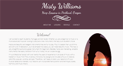Desktop Screenshot of mistywilliamsharpist.com